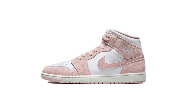Air Jordan - Air Jordan 1 Mid Pink Suede - Negro