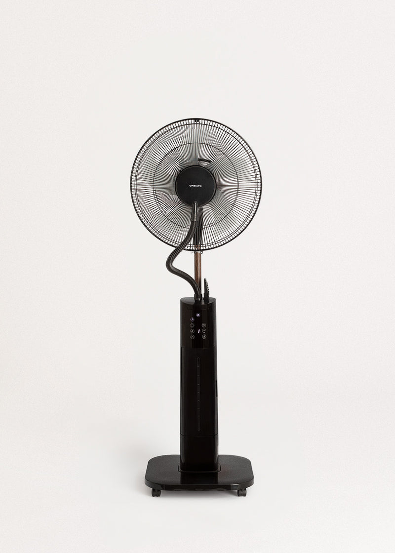 Air Mist Pro - Ventilateur Brumisateur Oscillant Avec Télécommande - Noir