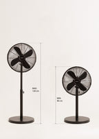 Air Stand Easy - 50W Oscillating Pedestal Fan - Matte Black