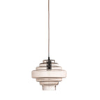 Ilua - Set of 2 Pendant Lights - Brown - Glass