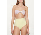 Jamie Bikini Bottom - Yellow Seersucker