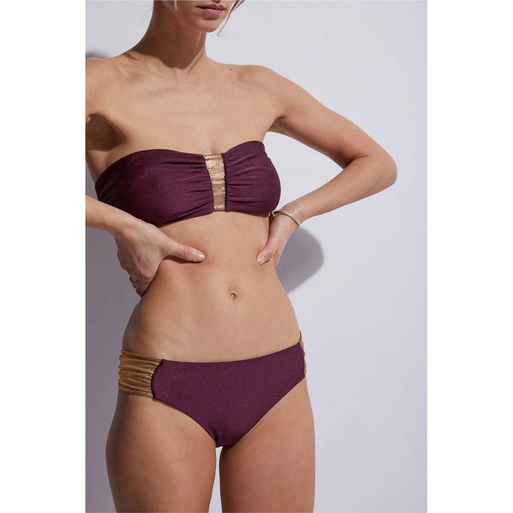 Haut De Maillot Marie - Wine Glossy