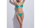Richie Bikini Bottoms - Green Glossy - Avorio Glossy