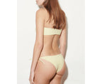 Bas De Maillot Serena - Yellow Seersucker