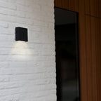 Gemini XF - Mains-Powered Wall Light - Aluminium - Matt Black