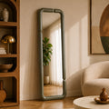 Silk - Miroir Rectangulaire Laqué Vert Kaki