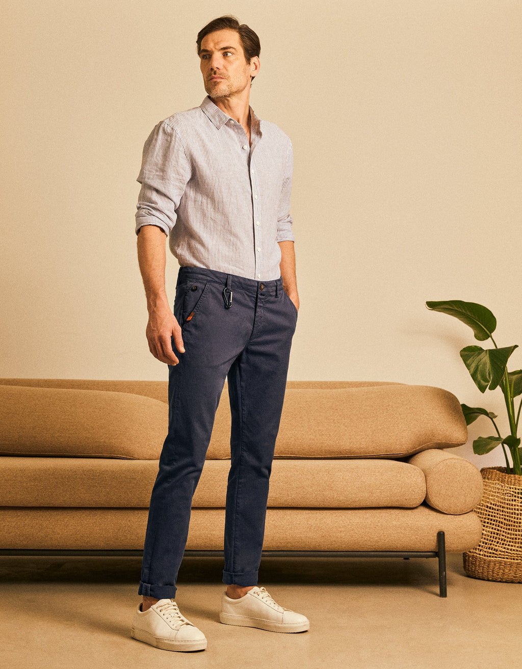 Pantalon Chino Antoine - Navy - Homme
