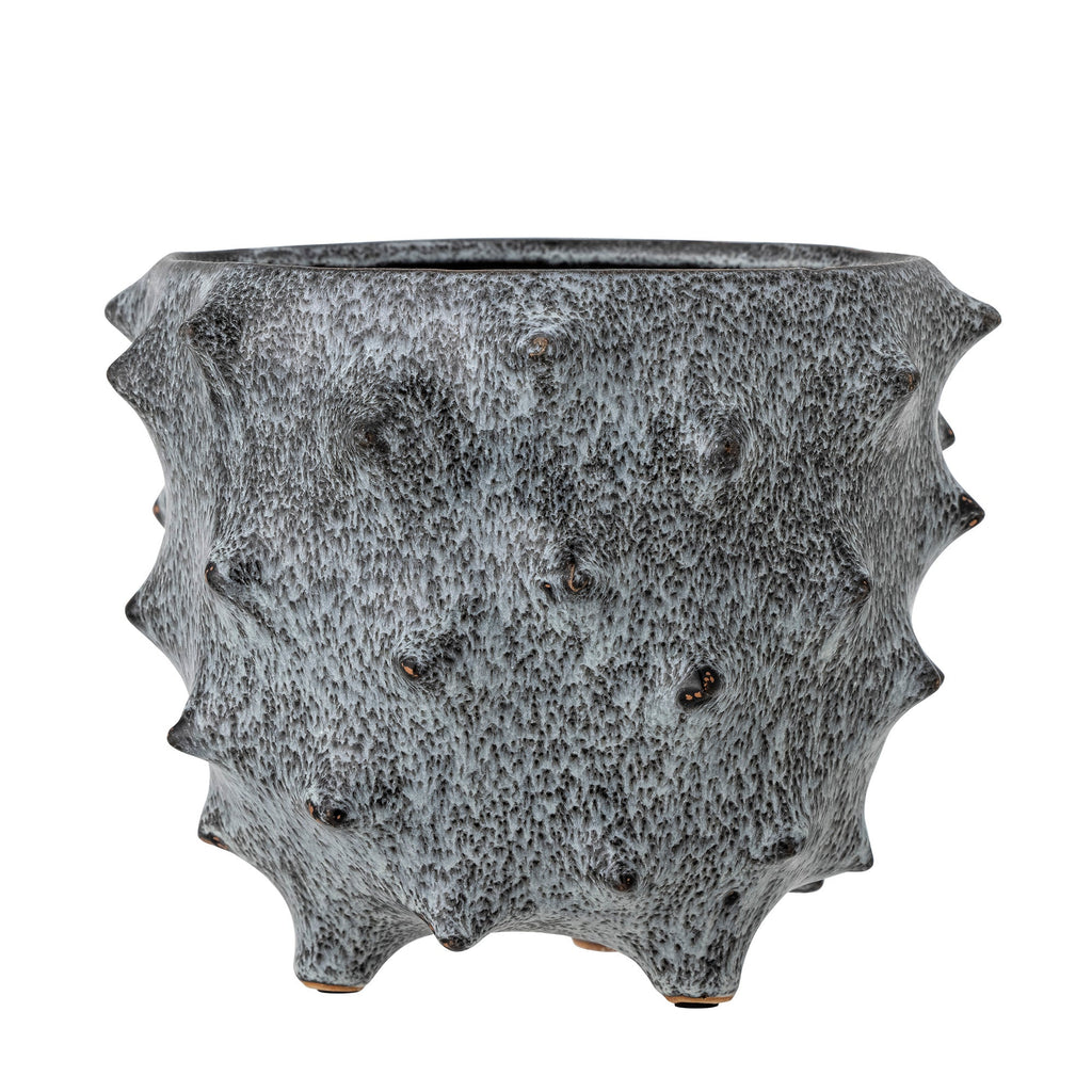 Ademir - Set of 4 Plant Pot Covers - Blue - Stoneware