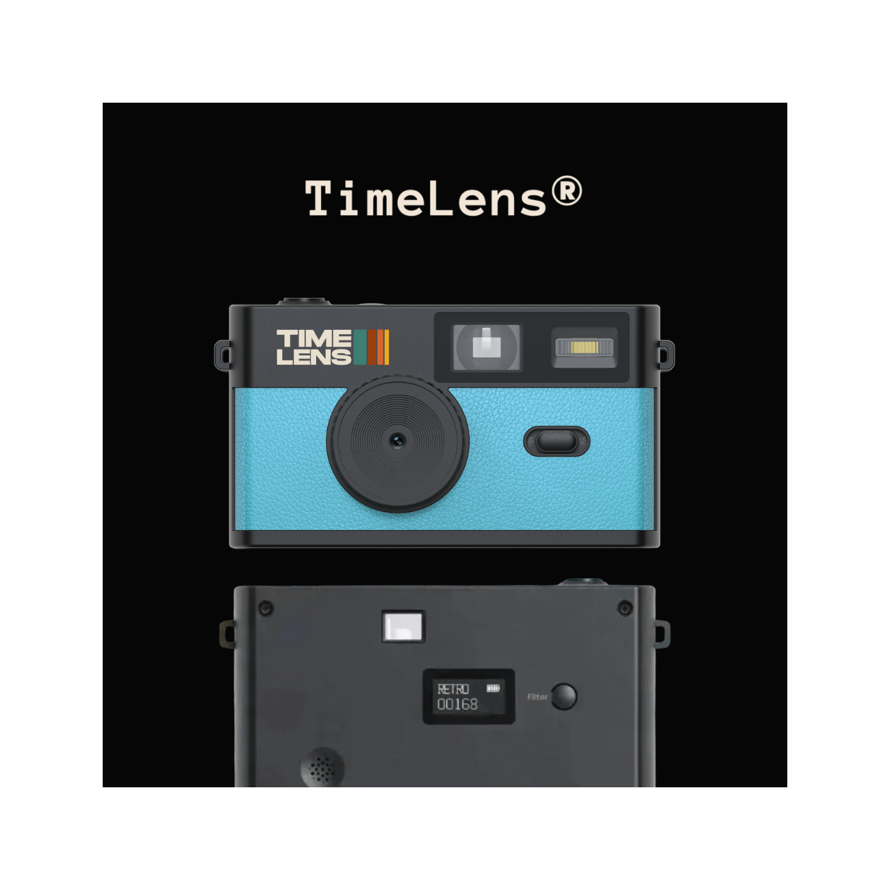 TimeLens® Turquoise Blue Camera - TIME LENS - TL0101 - 