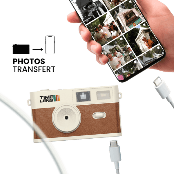 Appareil photo TimeLens® Cream Brown - TIME LENS - TL0119 - 