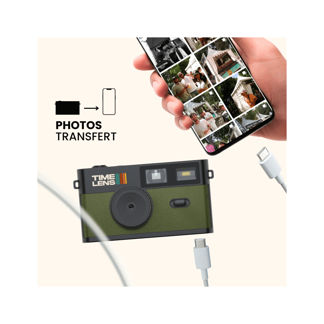 TimeLens® Khaki Camera - TIME LENS - TL0101 - 