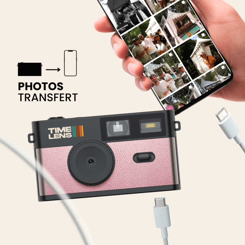 Cámara TimeLens® POP EDITION AÑOS 80 ORO ROSA - TIME LENS - TL0202 - 