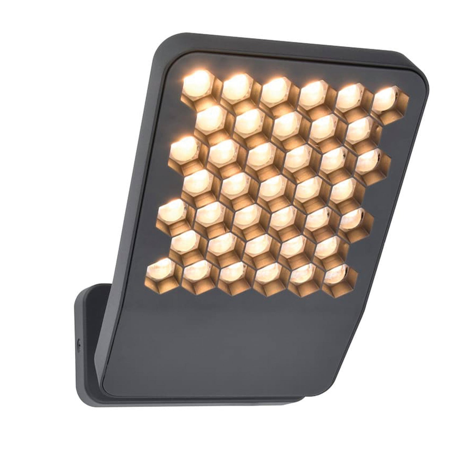 Atlantis Grey - Mains-Powered Wall Light - Aluminium - Dark Grey