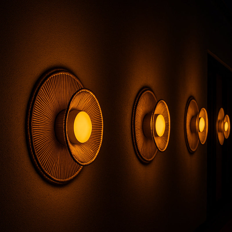 Dalia - Wireless Wall Light - Rattan - Beige