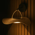 Coralia - Applique Solaire Décorative - Rotin - Beige