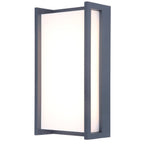 Qubo Grey - Mains Wall Light - Aluminium - Dark Grey