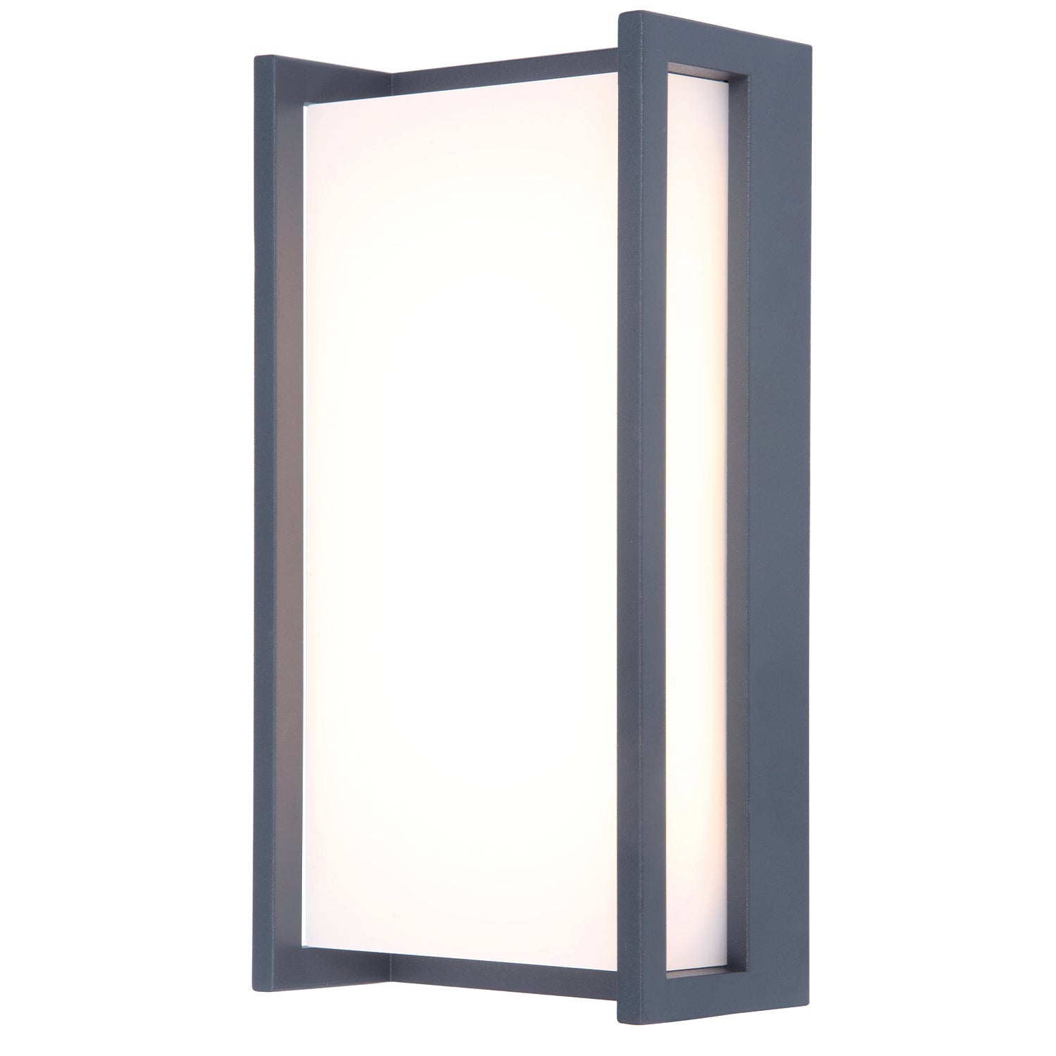 Qubo Grey - Mains Wall Light - Aluminium - Dark Grey