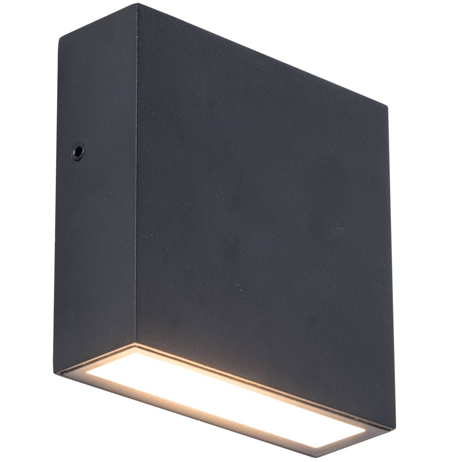 Gemini XF - Mains-Powered Wall Light - Aluminium - Matt Black