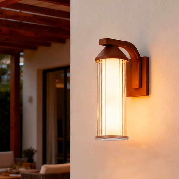 Brisa - Wall Lamp On Mains - Steel - Brown