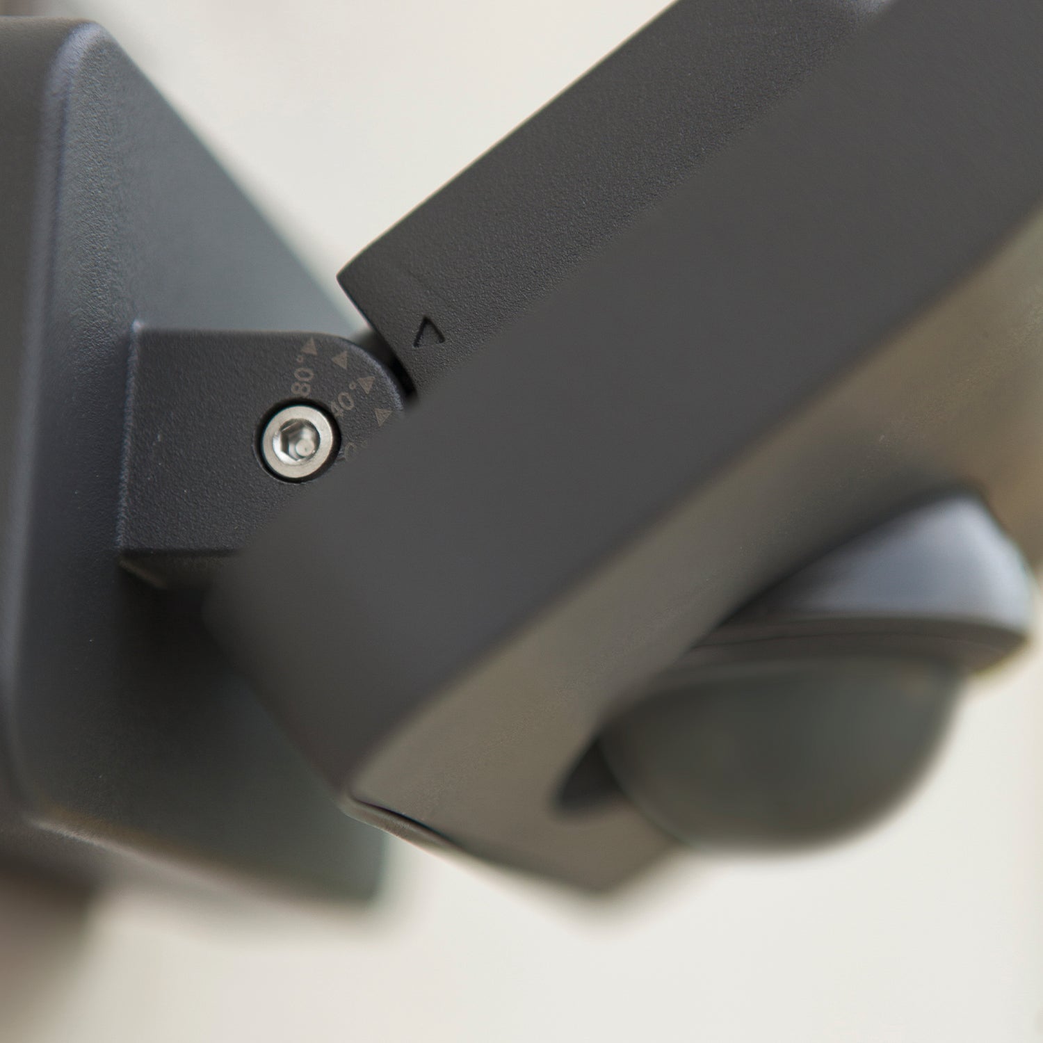 Atlantis Grey Sensor - Mains Wall Light - Aluminium - Dark Grey