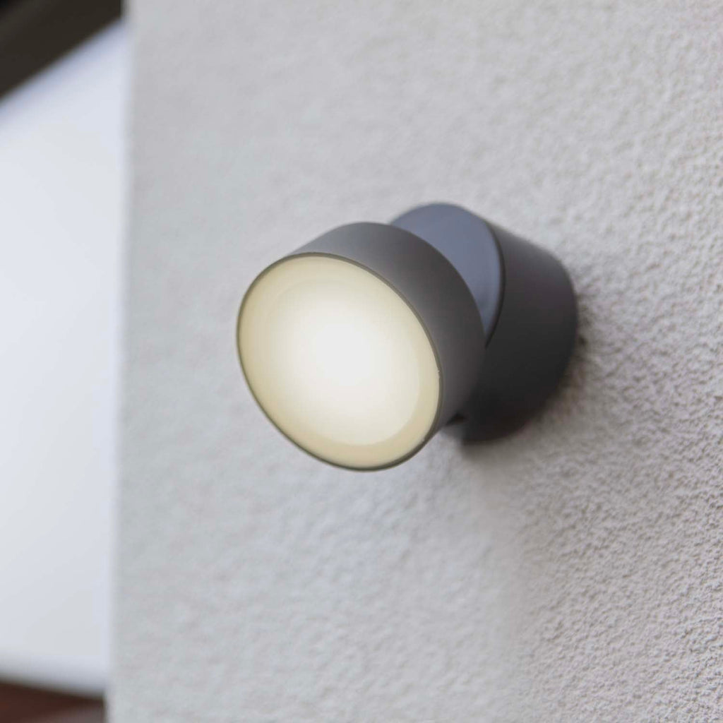 Trumpet - Mains-Powered Wall Light - Aluminium - Dark Grey