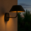 Nerio - Applique Solaire Décorative - Acier - Noir