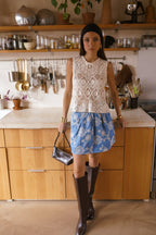 Falda marfil