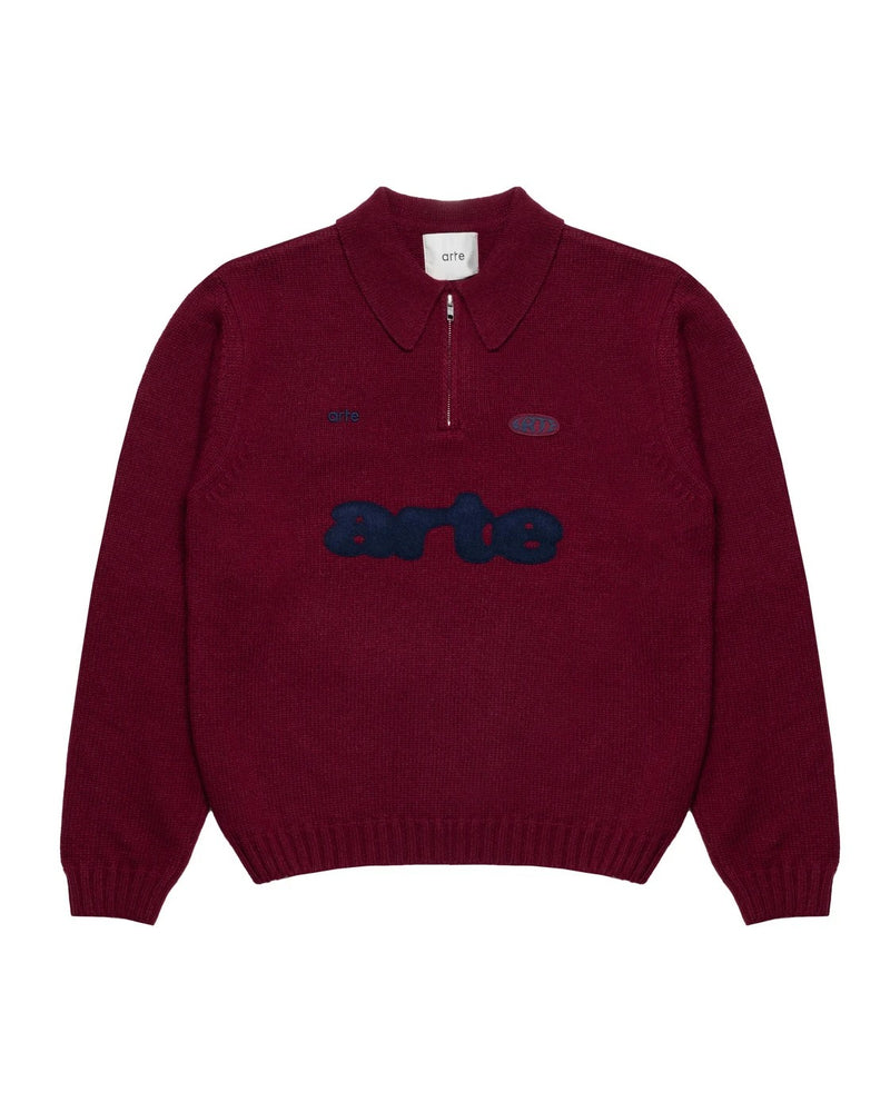 Arte Antwerp - Polo con cuello con cremallera