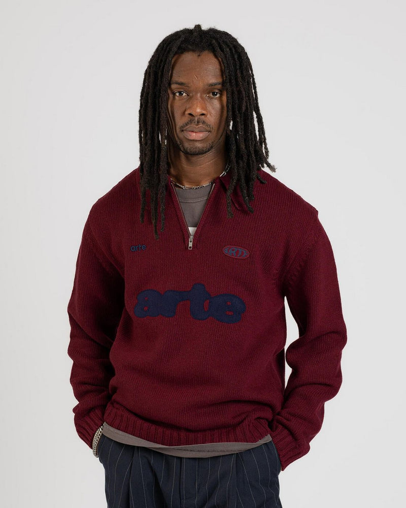 Arte Antwerp - Polo con cuello con cremallera
