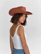 Chapeau Paille Auguste - Terracotta