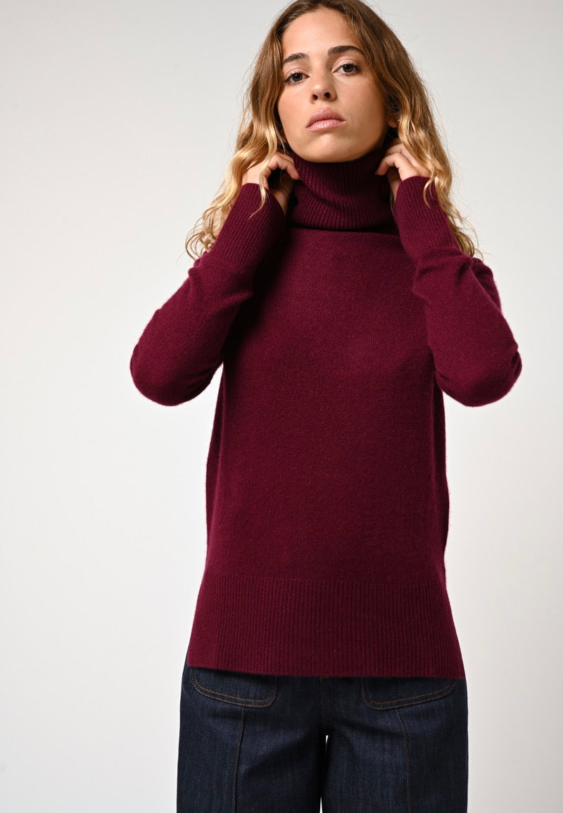 Roll-Neck Jumper - Fornet - Red