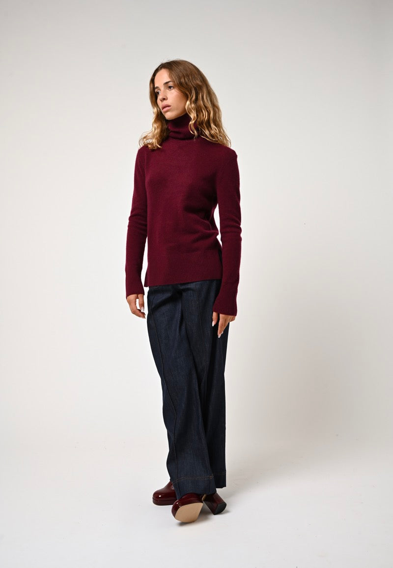 Roll-Neck Jumper - Fornet - Red