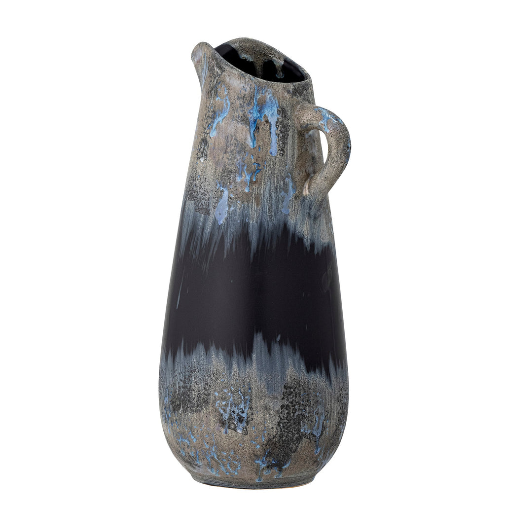 Khumo - Set of 2 Vases - Black - Stoneware