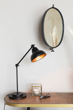 Lara - Miroir - Fer - Noir/Doré