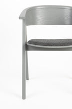 Ndsm - Fauteuil De Salle À Manger - Frêne massif - Gris