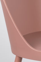 Pip All - Juego de 2 Sillas de Comedor - Plástico Polipropileno - Rosa