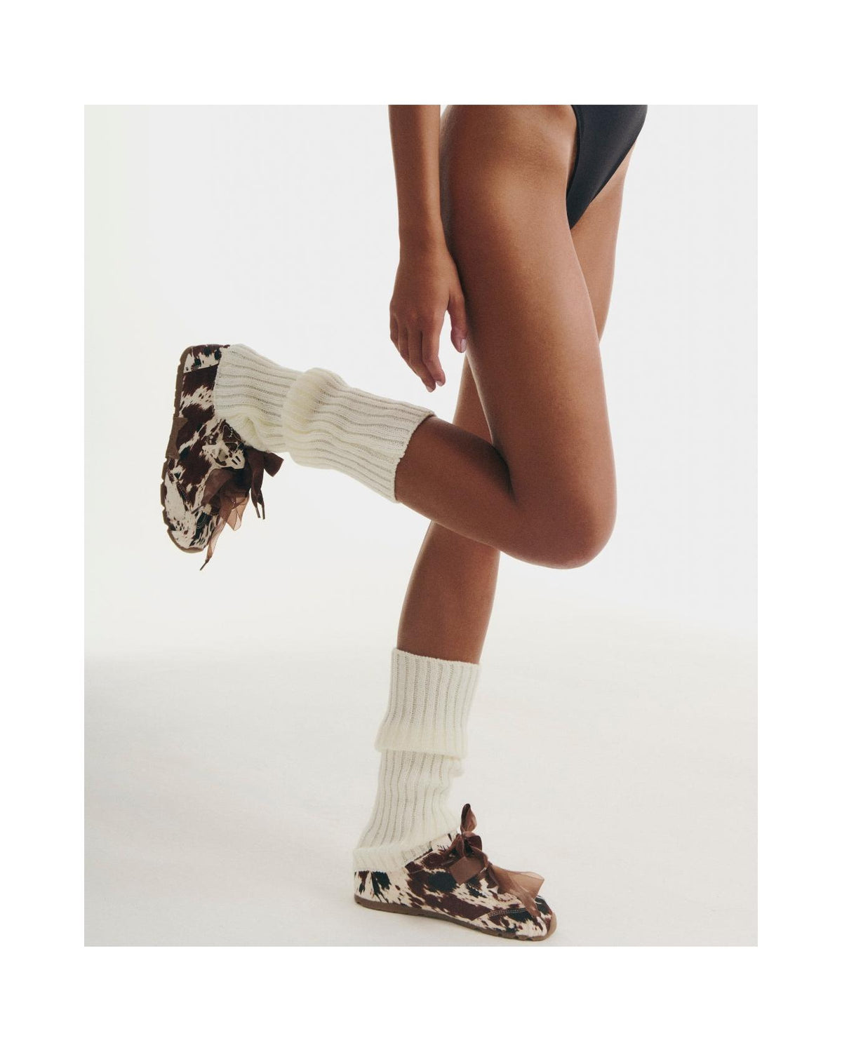 Zapatillas Adorable - Estampado de Vaca - Mujer