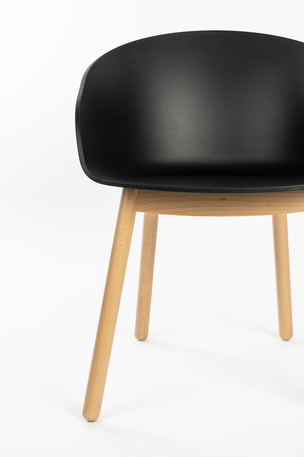Void - Lot De 2 Fauteuils De Salle À Manger - Plastique polypropylène - Chêne Noir