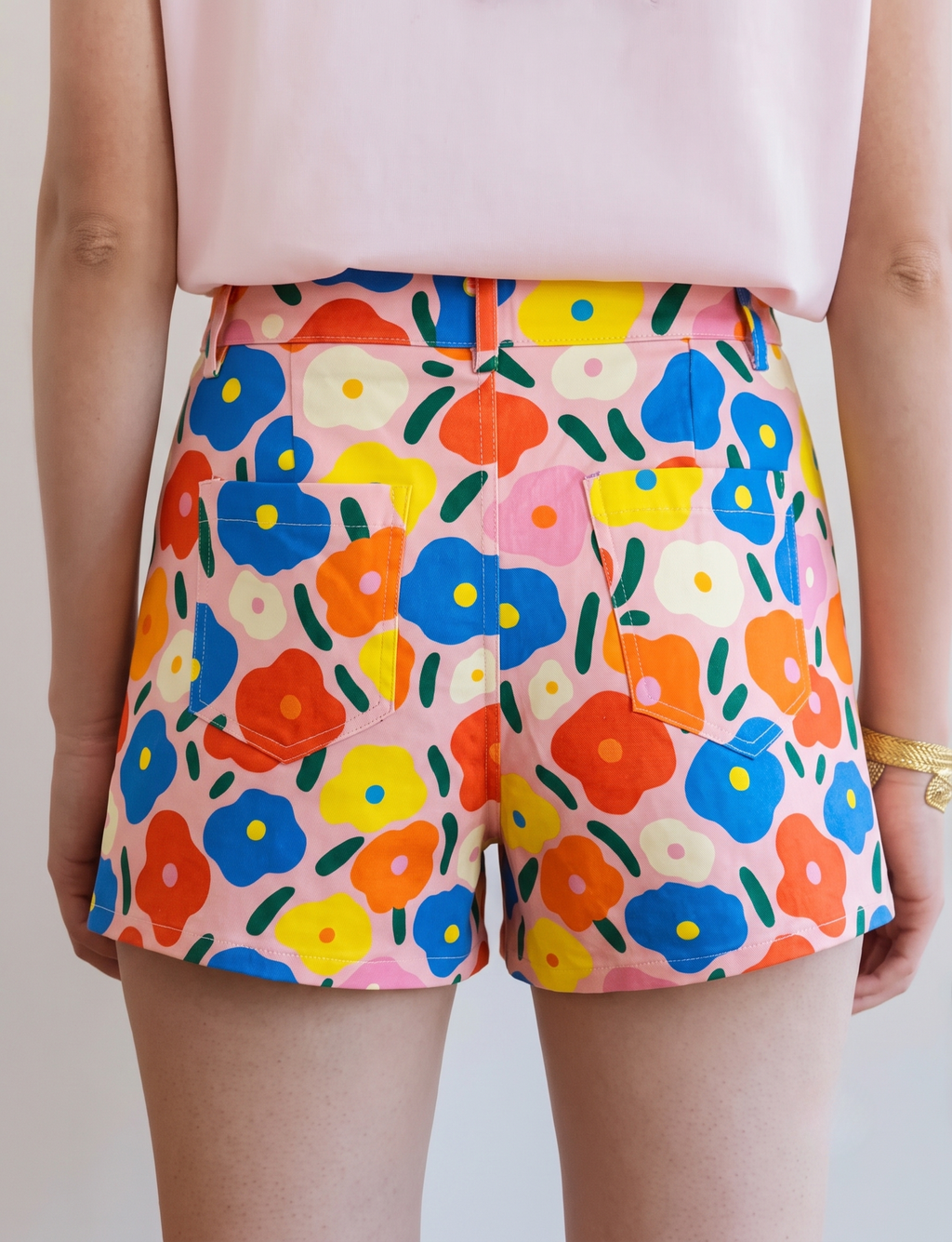 Mehrfarbige Geblümte Shorts Kevy