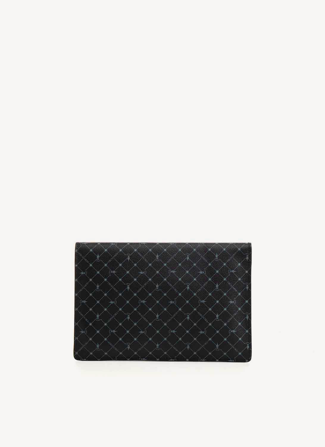 Trussardi - Black Monogram Clutch - Black - Women