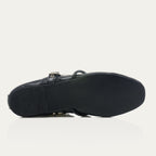 Adele Ballerina Flats Leather Cognac Gold