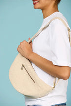 Halbmond-Gürteltasche Andrea – Jute