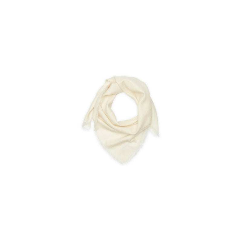 Bandana Anso 90X90Cm - White - 100% Voile De Cachemire - Mixte
