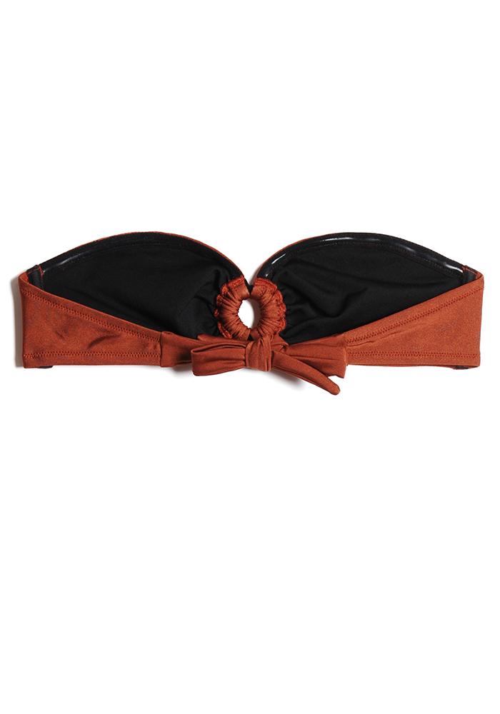 Bandeau Swimwear Top Belair - Brown
