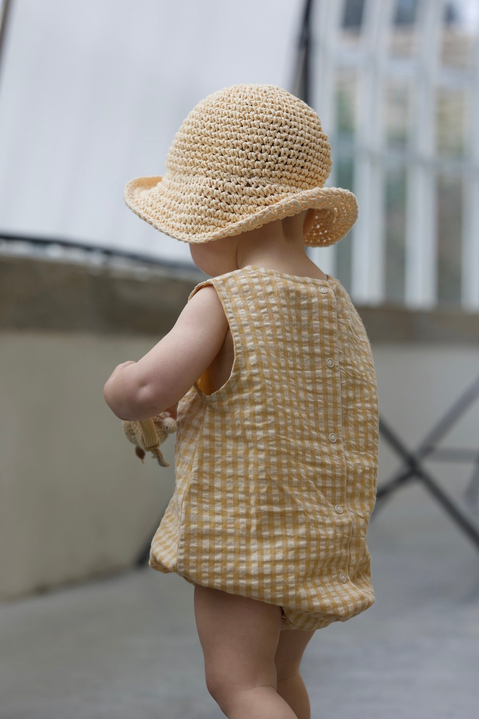 Barboteuse Arthus - Bébé Garçon - Camel Vichy