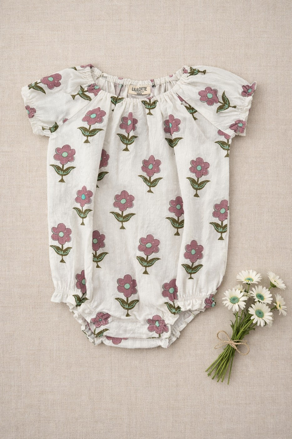 Pelele Maxi Flores Iris - Bebé niña