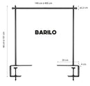 Barilo - Lamp Holder - Steel - Black