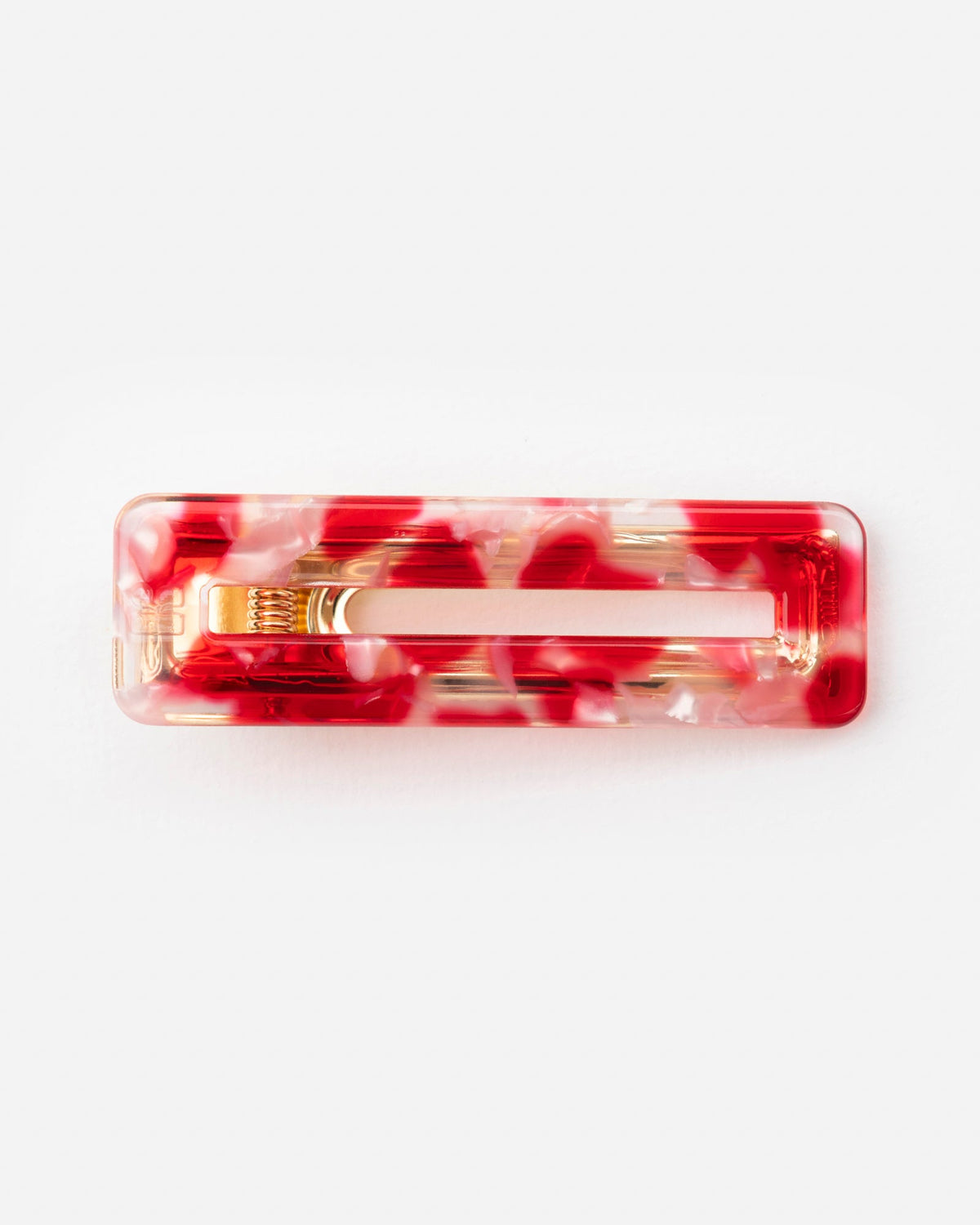 Rektangulært Hårspænde - Rouge