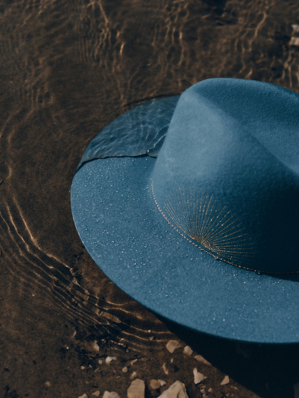 Basile Felt Hat - Iceblue