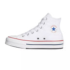 Converse Canvas All Star Lift Hi Jr Sneakers - White/Blue